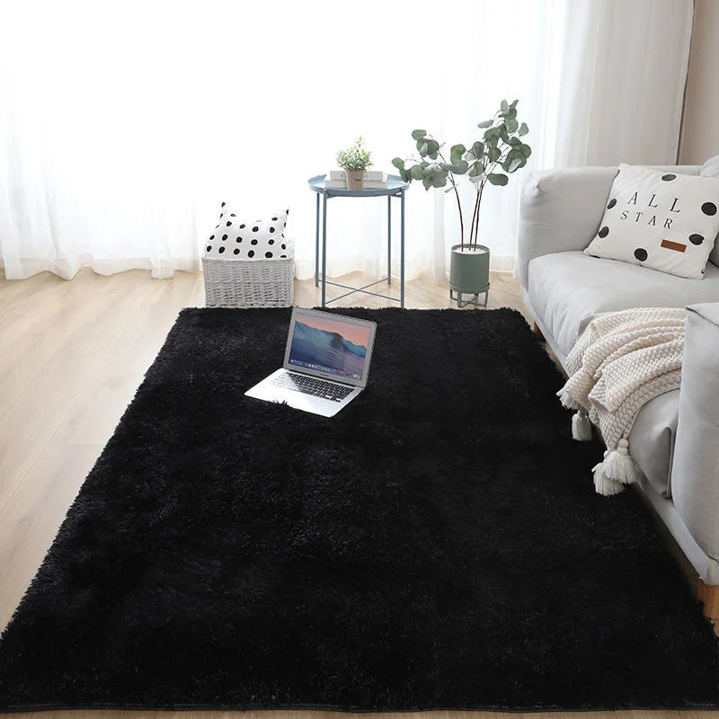 White Fluffy Carpet Plush Carpets Living Room Decoration Thicken Bedroom Bedside Mats Non-Slip Children'S Room Soft Large Rugs
