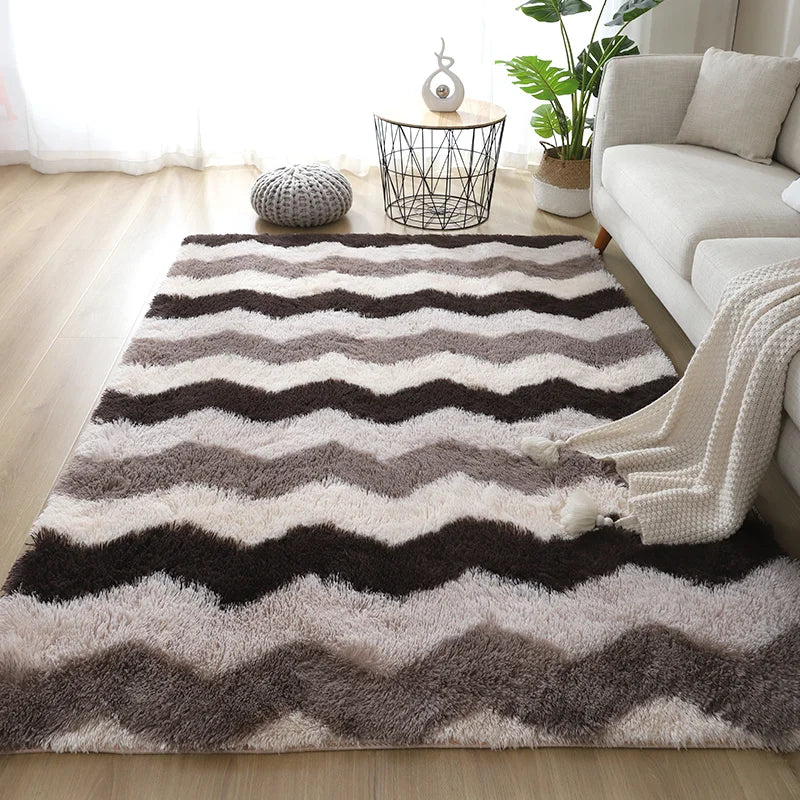 White Fluffy Carpet Plush Carpets Living Room Decoration Thicken Bedroom Bedside Mats Non-Slip Children'S Room Soft Large Rugs
