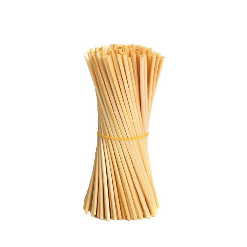 300 Pcs Wood Straws Food Grade Multipurpose Reusable Compostable Drink Chemical-Free Bamboo Biodegradable Straws Party Supplies
