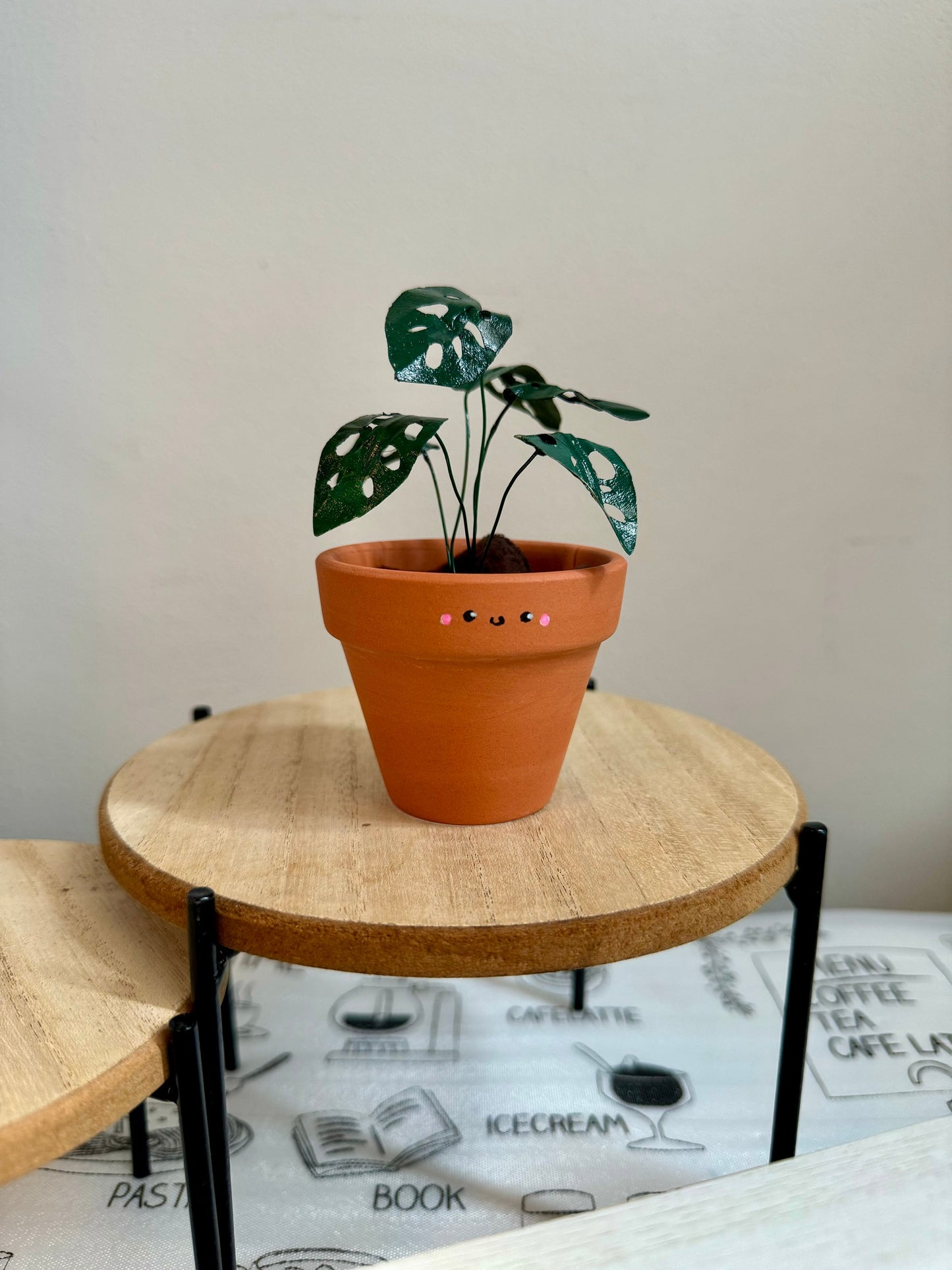 Plant Decoration Plant Lover Gift Housewarming Gift Monstera Adansonii Swiss Cheese Plant Plant Gift Handmade Paper Plant Kawaii Cute Plant