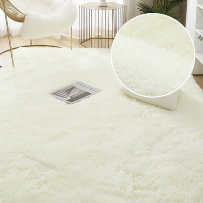 White Fluffy Carpet Plush Carpets Living Room Decoration Thicken Bedroom Bedside Mats Non-Slip Children'S Room Soft Large Rugs