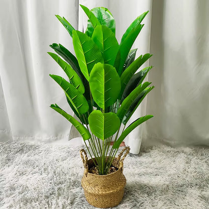 120Cm Artificial Large Plant Traveler Banana Green Plant Wedding Indoor Plant Potted Outdoor Garden Decoration Fake Plant