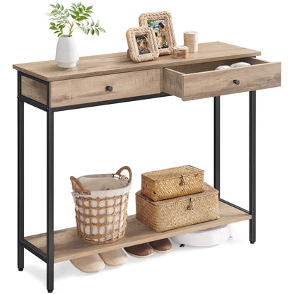 Console Table, Hallway Table, Side Table Table, Sofa Table with 2 Drawers