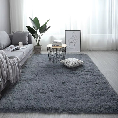 White Fluffy Carpet Plush Carpets Living Room Decoration Thicken Bedroom Bedside Mats Non-Slip Children'S Room Soft Large Rugs
