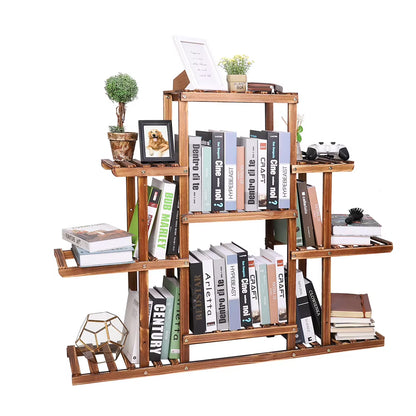 9 Tier Plant Stand Indoor Large Plant Stands Outdoor Wood Tiered Plant Shelf Holder